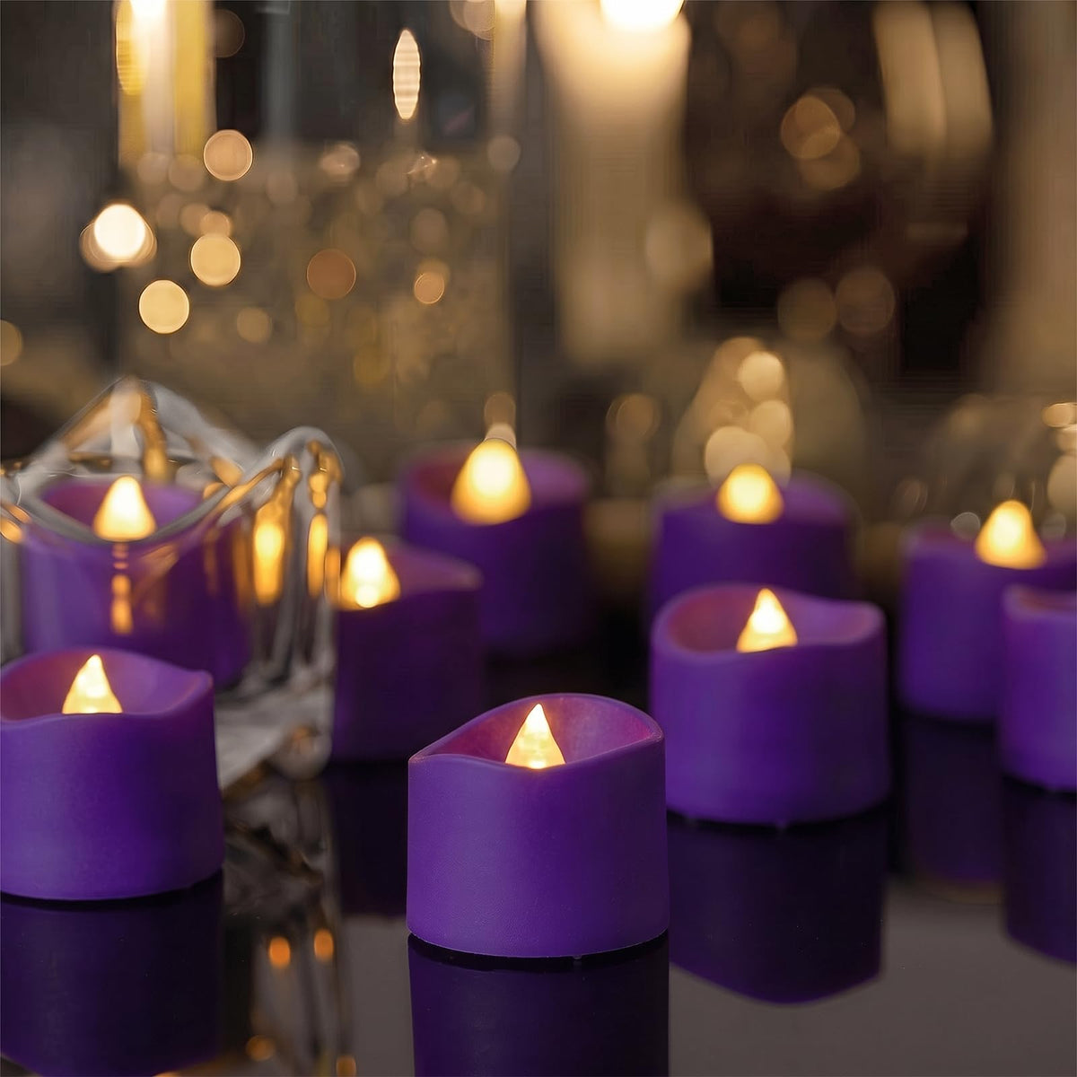 Homemory 24-Pack Black Flameless Battery Tea Light Candles, 200+ Hours Father Jim Norris notebooks