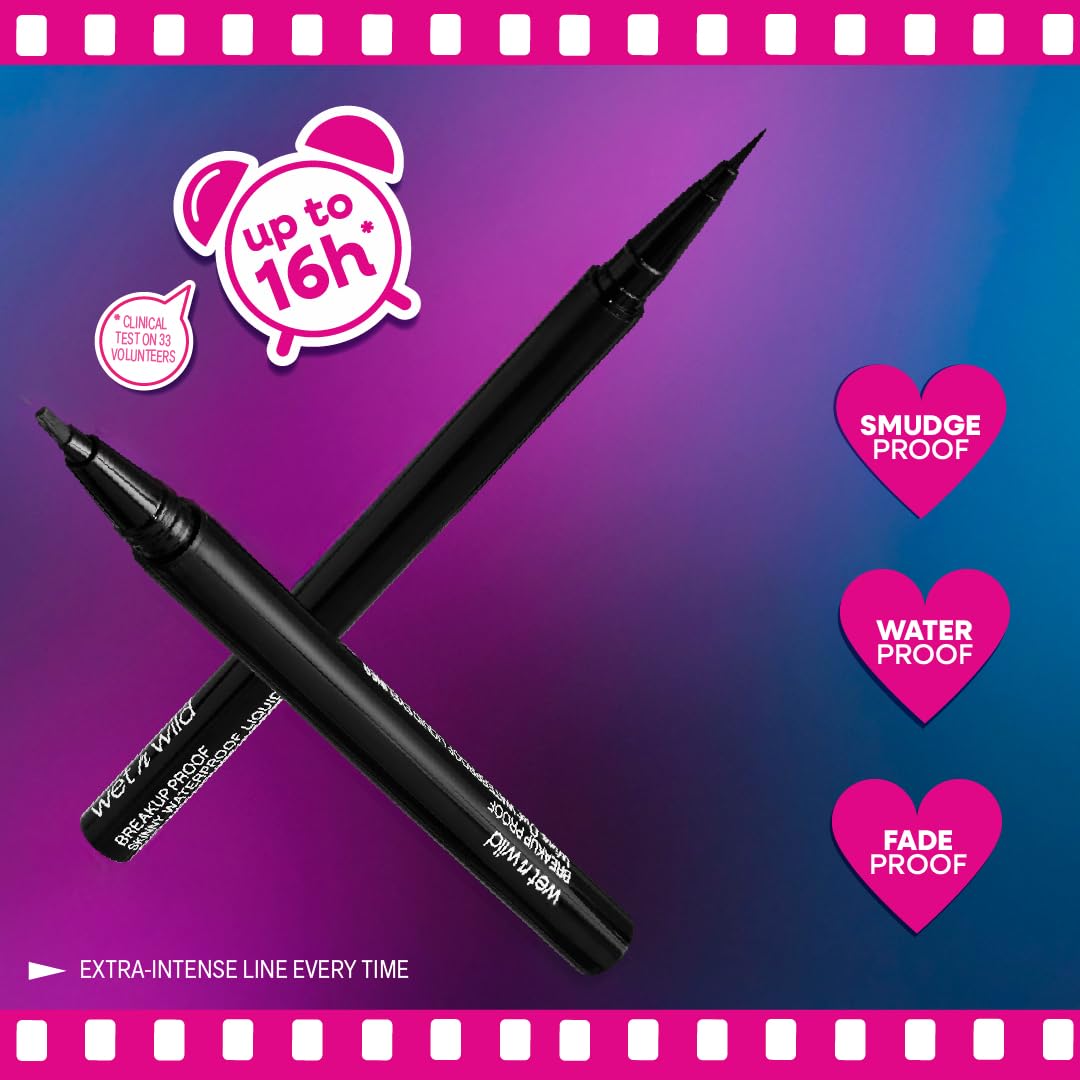 Liquid Eyeliner - Ultra-Fine Brush, Waterproof, Long-Lasting - Cruelty-Free & Vegan - Ultra Black