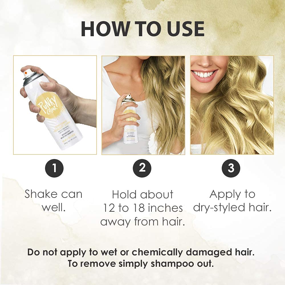 Punky Temporary Hair Color Spray Washes Out Tiger Orange, 3.5 oz, 1 Pack