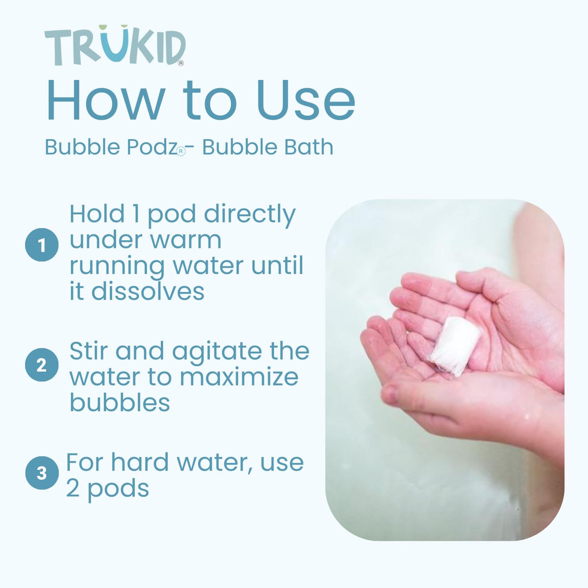 TruKid Bubble Podz Bubble Bath for Kids,