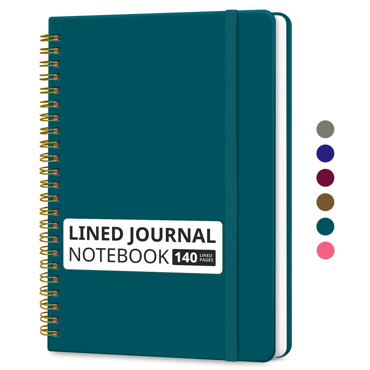 Taja Lined Spiral Notebook for Work, 5.7"x7.9" Spiral Journal College Ruled Father Jim Norris notebooks