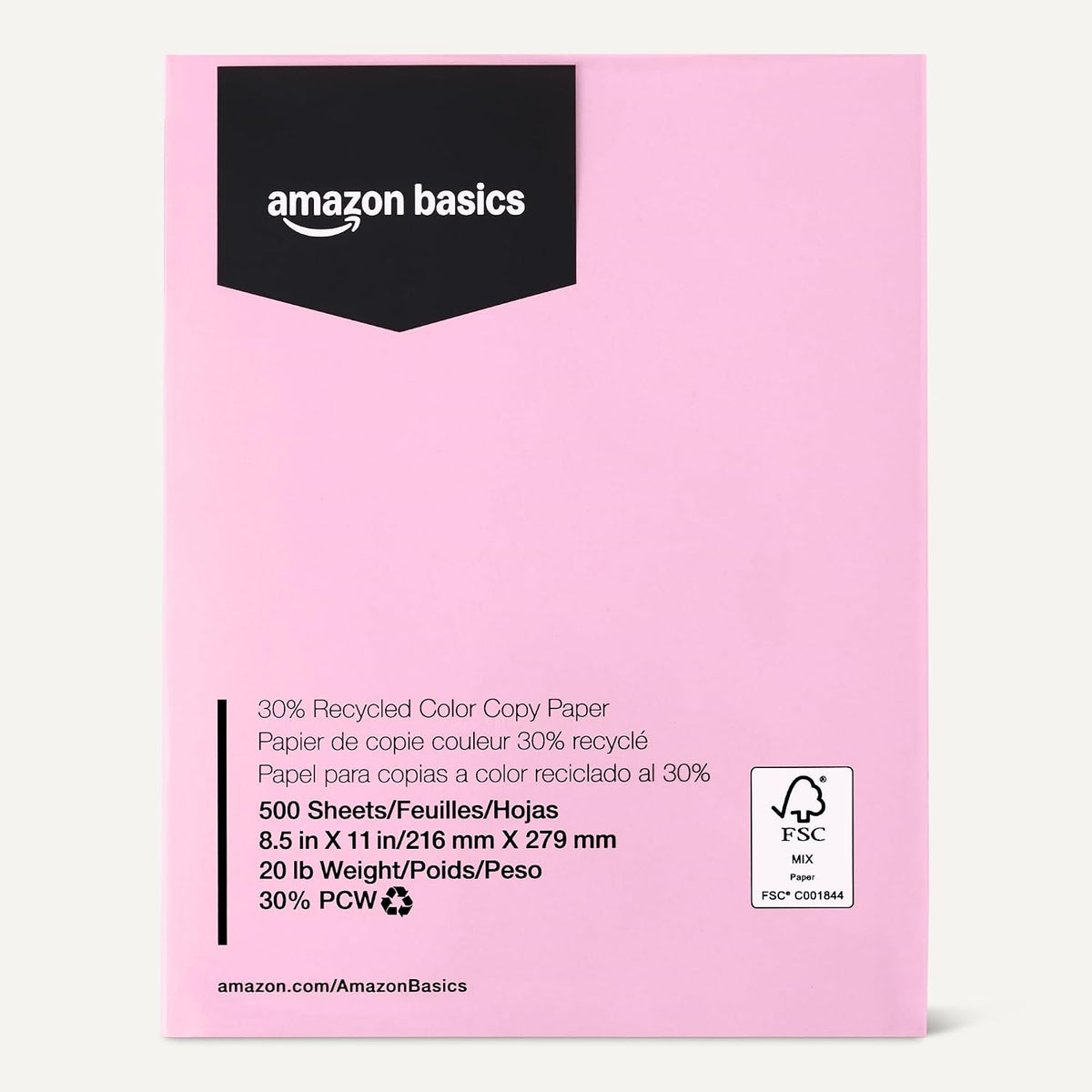 Amazon Basics 30% Recycled Color Copy Paper, 8.5" x 11", 20lb, Pastel Blue, 500 Sheets Father Jim Norris notebooks