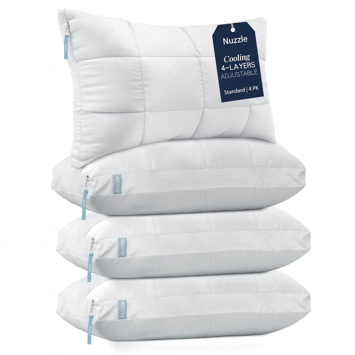 Nuzzle Adjustable Neck Pillow King Size,Soft Luxury Hotel Feel