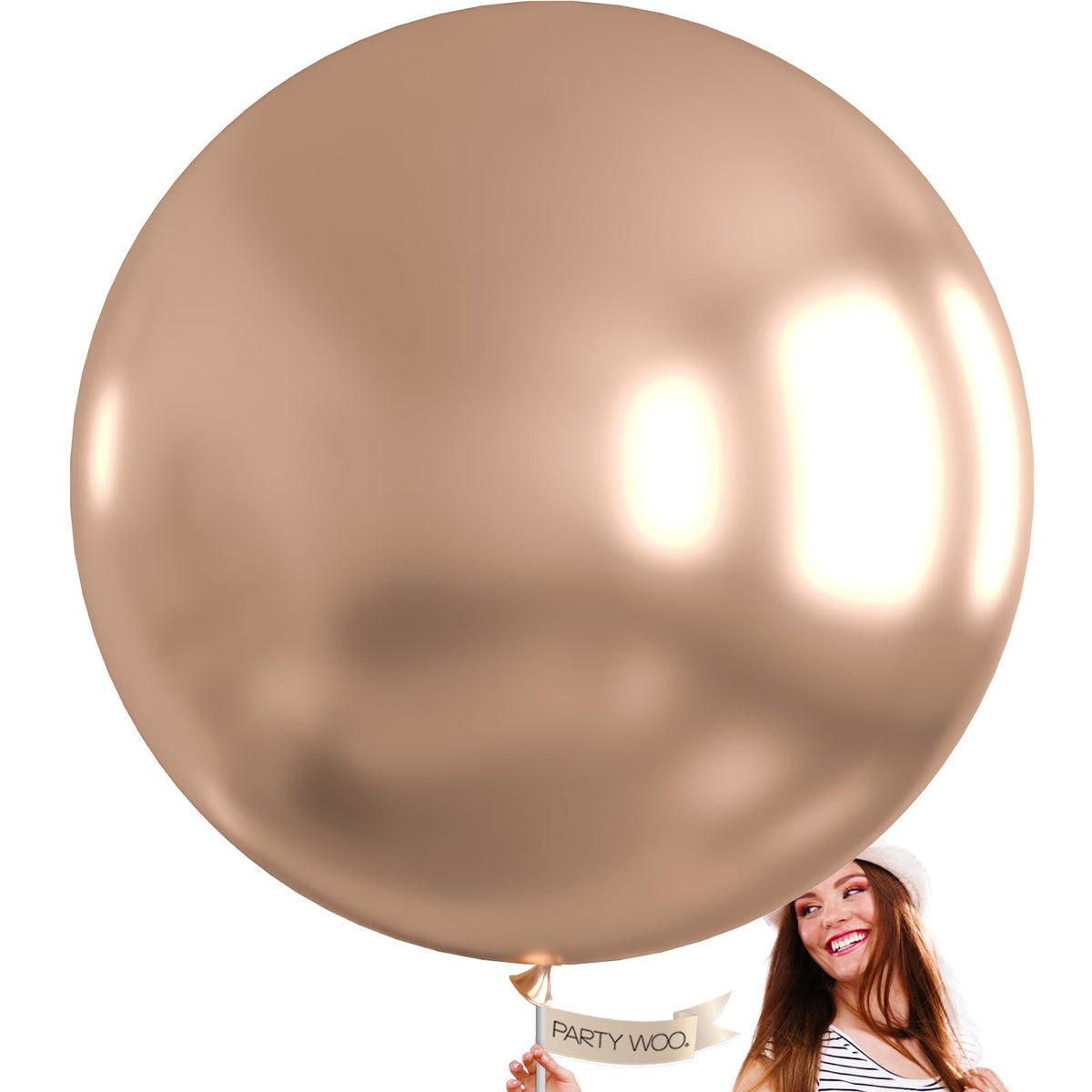 PartyWoo Assorted Colors Rainbow Balloons 50pcs Multicolor Colorful Color