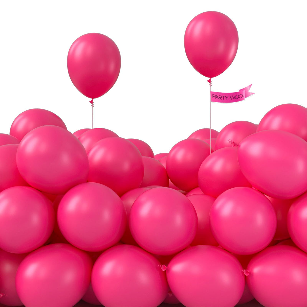 PartyWoo Assorted Colors Rainbow Balloons 50pcs Multicolor Colorful Color