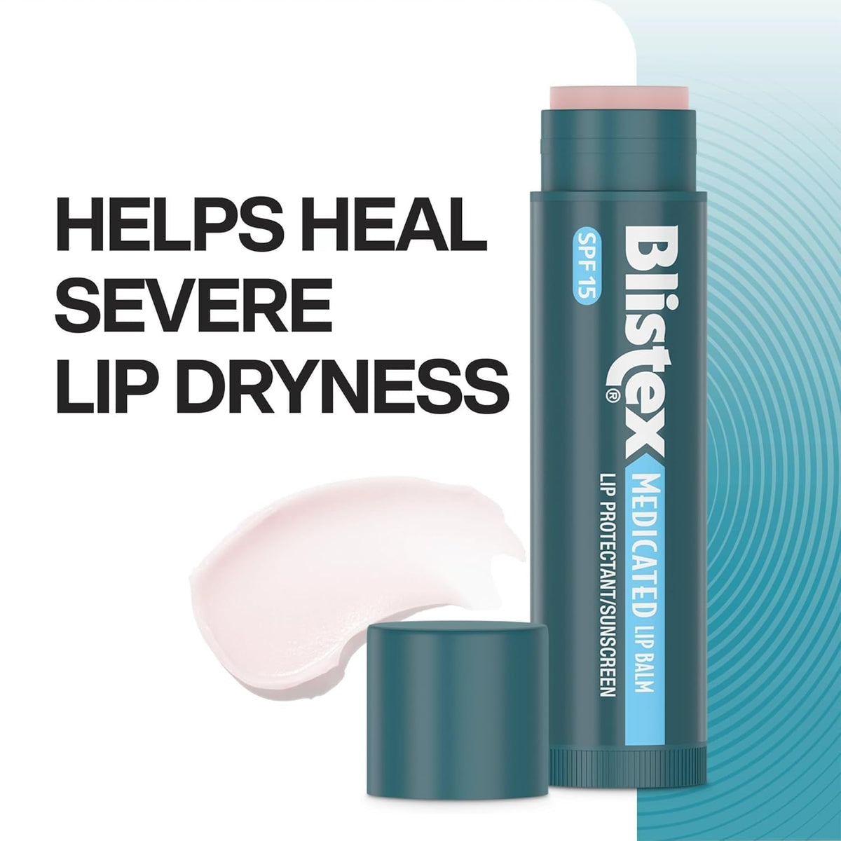 Blistex Medicated Mint Lip Balm SPF 15, 24 Hr Moisture, 0.15 oz, 3 Count