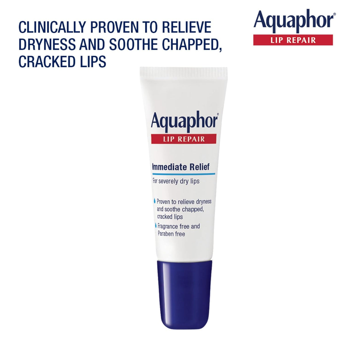 Aquaphor Lip Repair Ointment, Value Pack, 2 x 0.35 FL OZ