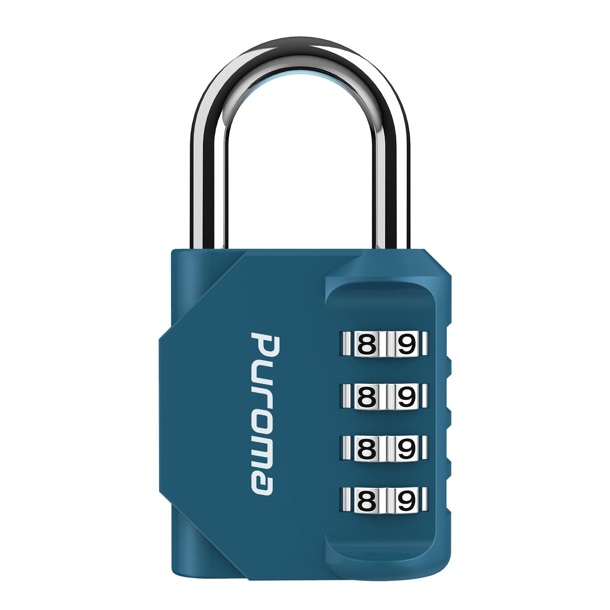 Puroma 2 Pack Combination Lock Locker 4 Digits Combo Padlock Gym Black