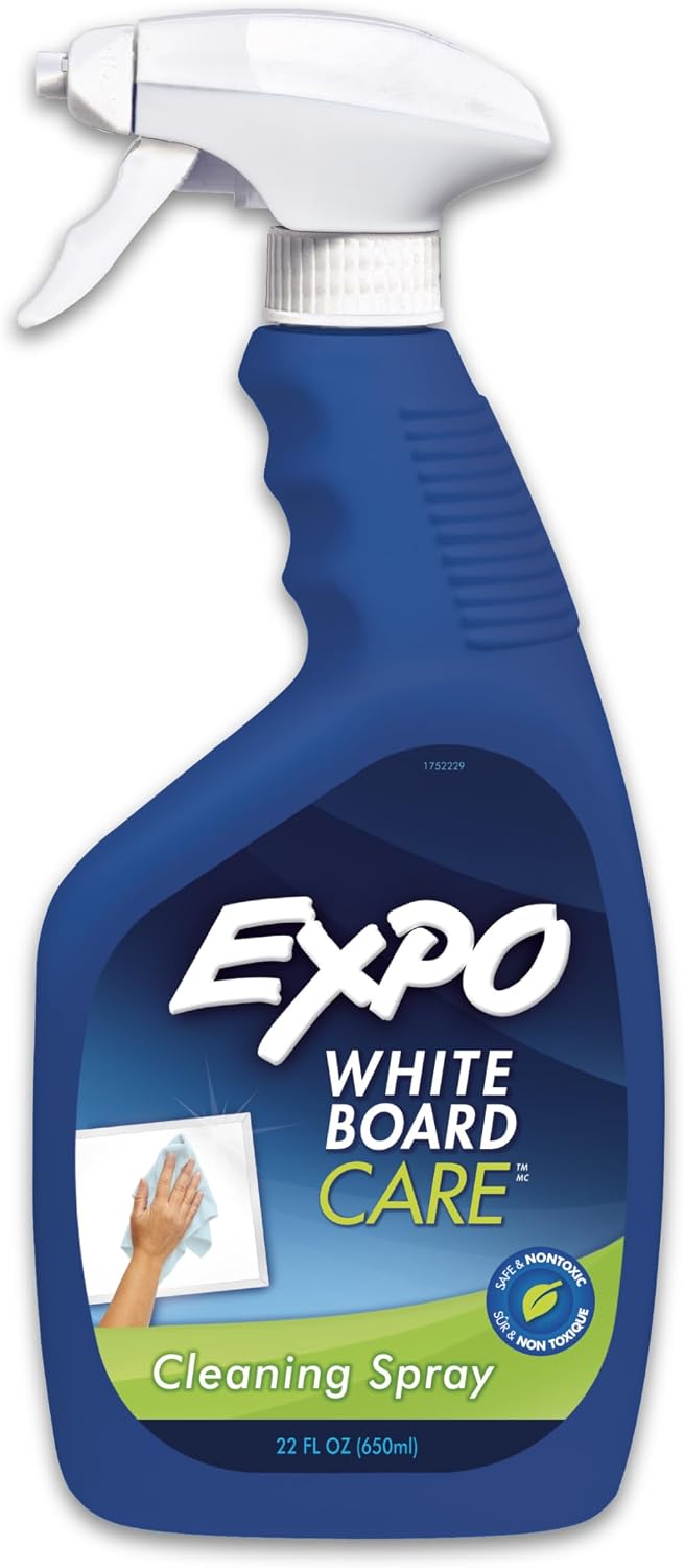 EXPO Dry Erase Whiteboard Cleaning Spray, 8oz - Calendar, Organization, Essential Supplies for Office, School, Classroom, Teachers Father Jim Norris notebooks