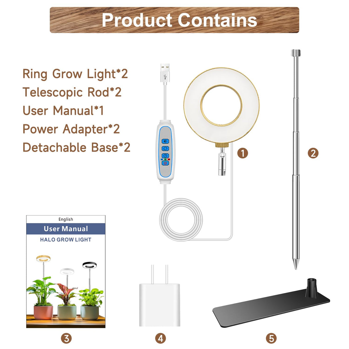 Aokrean Grow Lights for Indoor Plants Growing, Full Spectrum with Base Father Jim Norris notebooks
