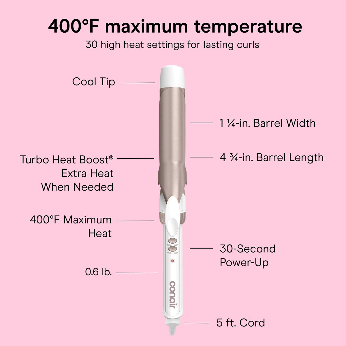 Conair Curling Iron, Double Ceramic, 1-in. Barrel, White/Rose Gold Father Jim Norris notebooks