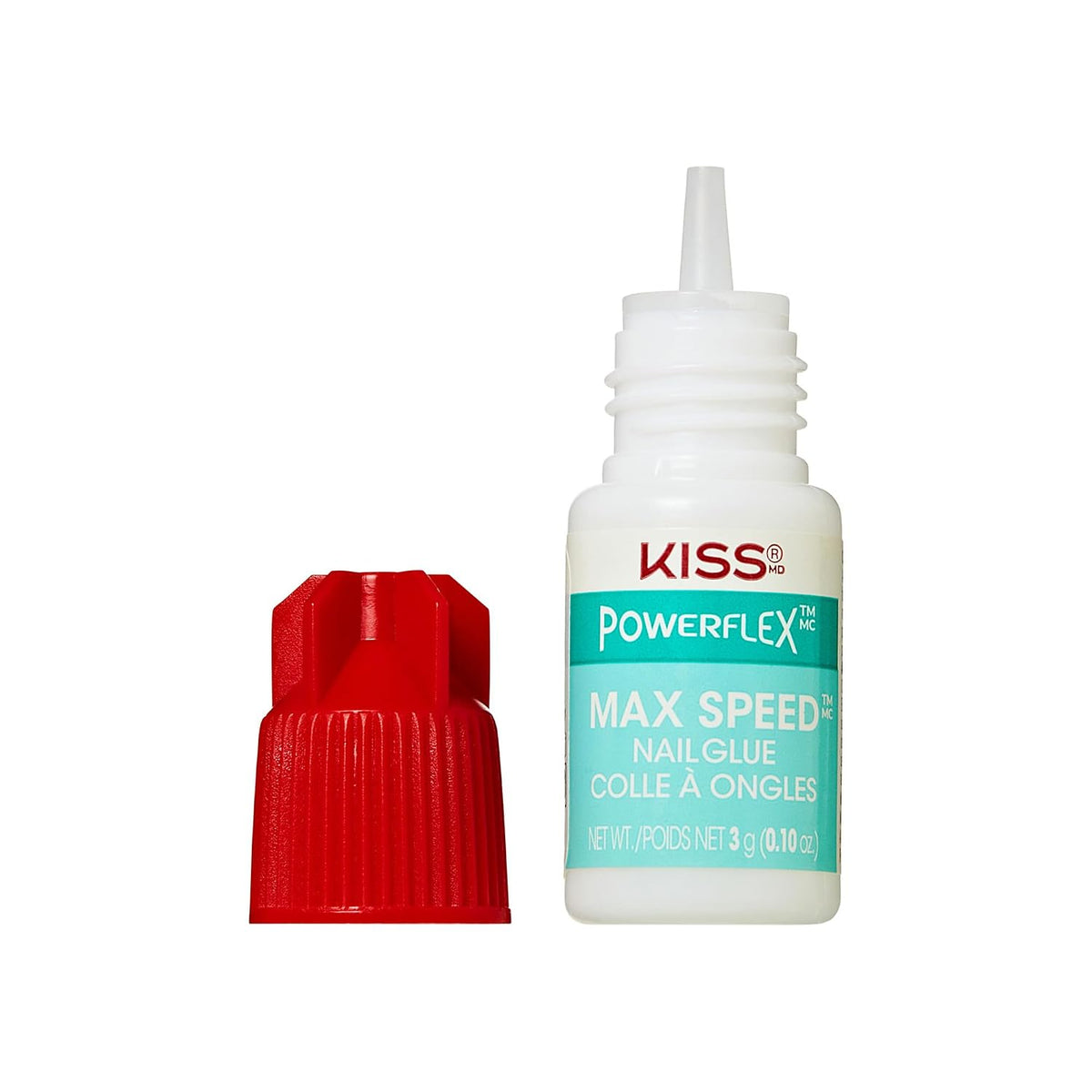 Kiss PowerFlex Nail Glue for Press Ons, Super Strong, Fast Drying Drop On
