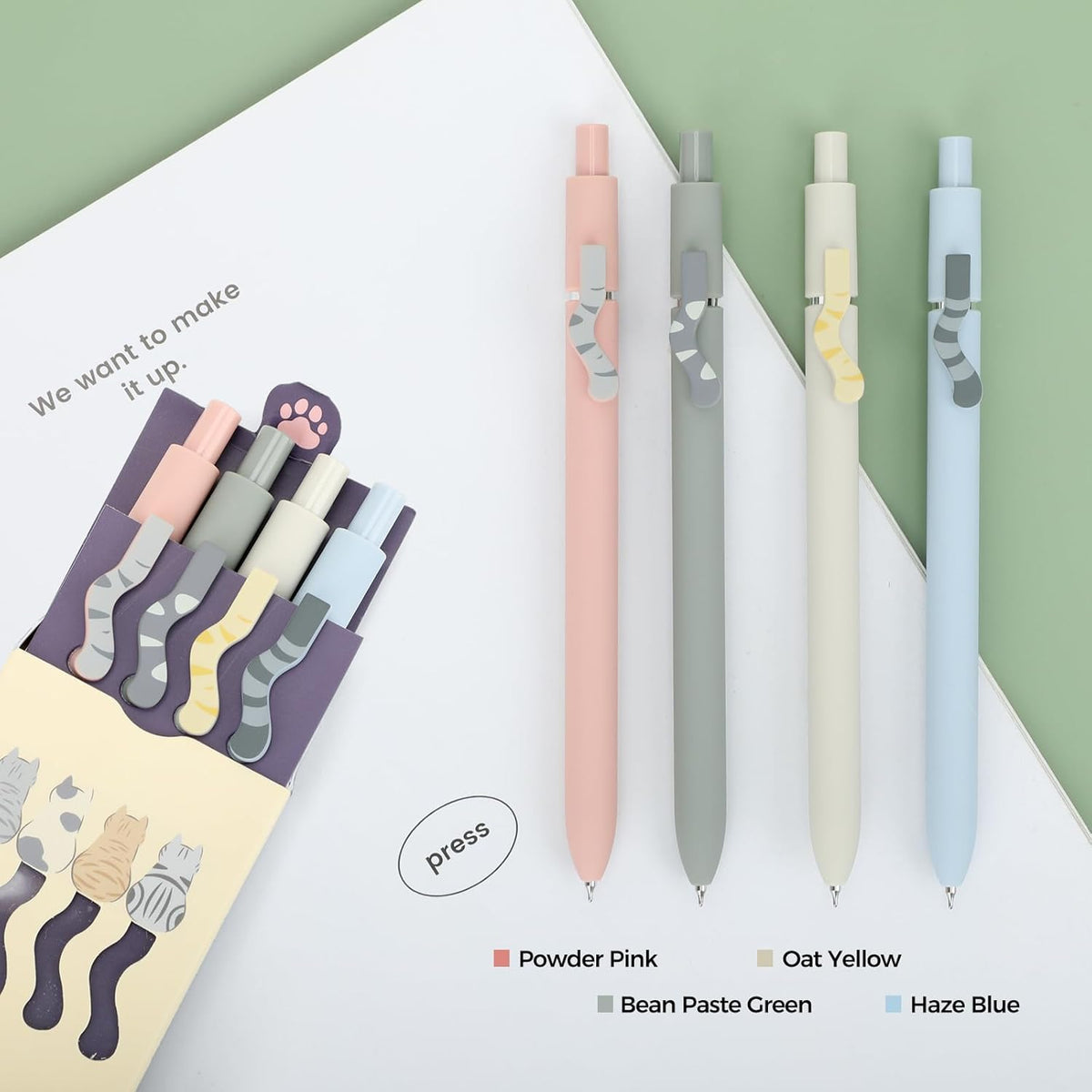 Ddaowanx Gel Pens,6 Pcs 0.5mm Retractable Quick Dry Black Ink Pens Father Jim Norris notebooks