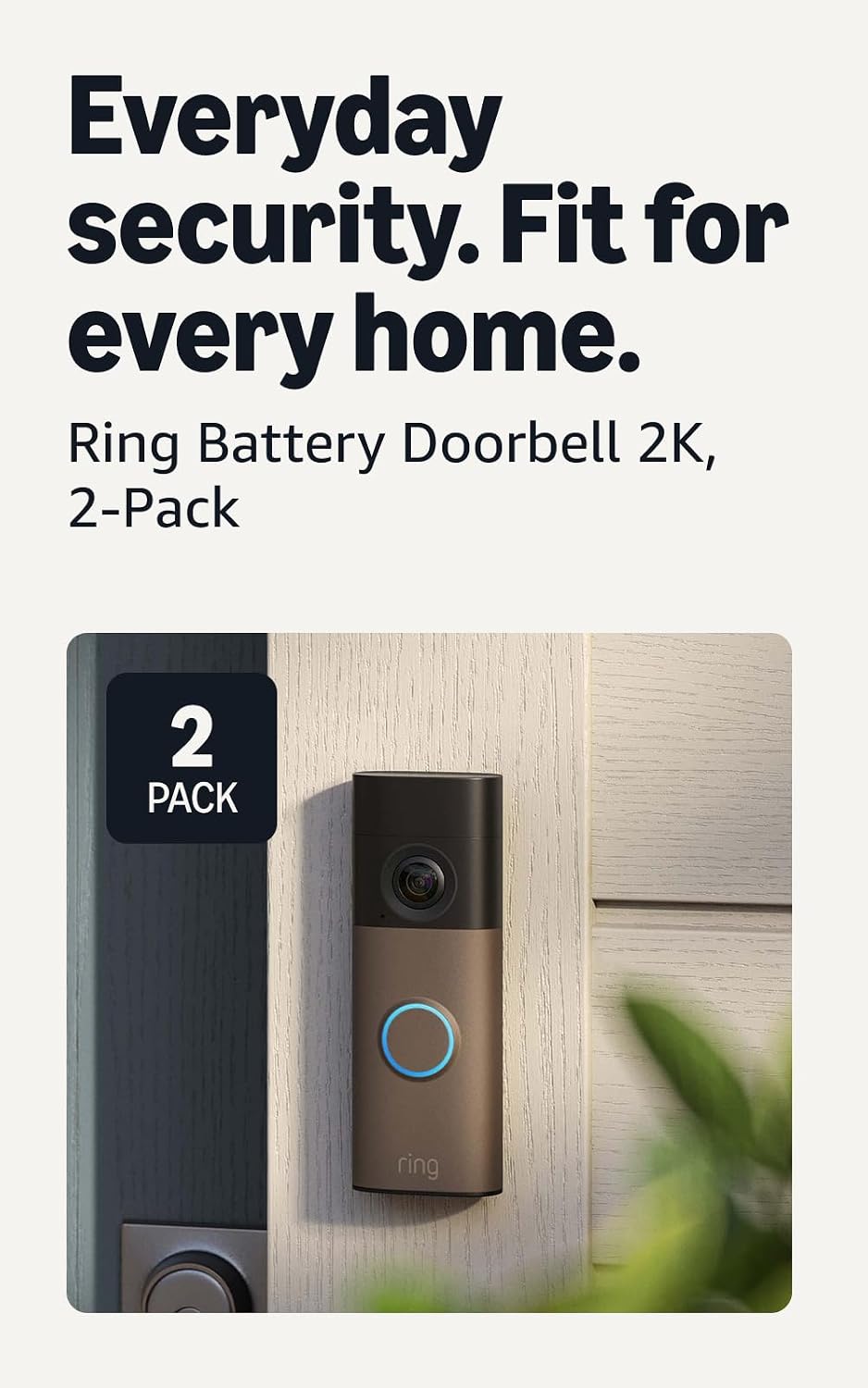 Ring Battery Doorbell 2K (newest model) Retinal 2K with wide-angle video, up to 6x Enhanced Zoom, Two-Way Talk, and Built-In Battery, Matte Mocha Father Jim Norris notebooks