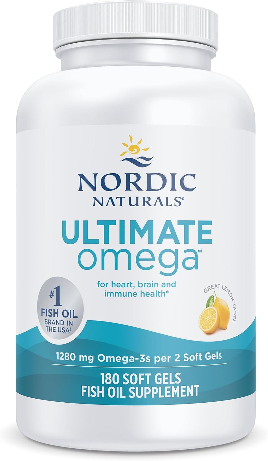 Nordic Naturals Ultimate Omega, 1280mg Omega-3 Fish Oil, Lemon - 90 Count Father Jim Norris notebooks