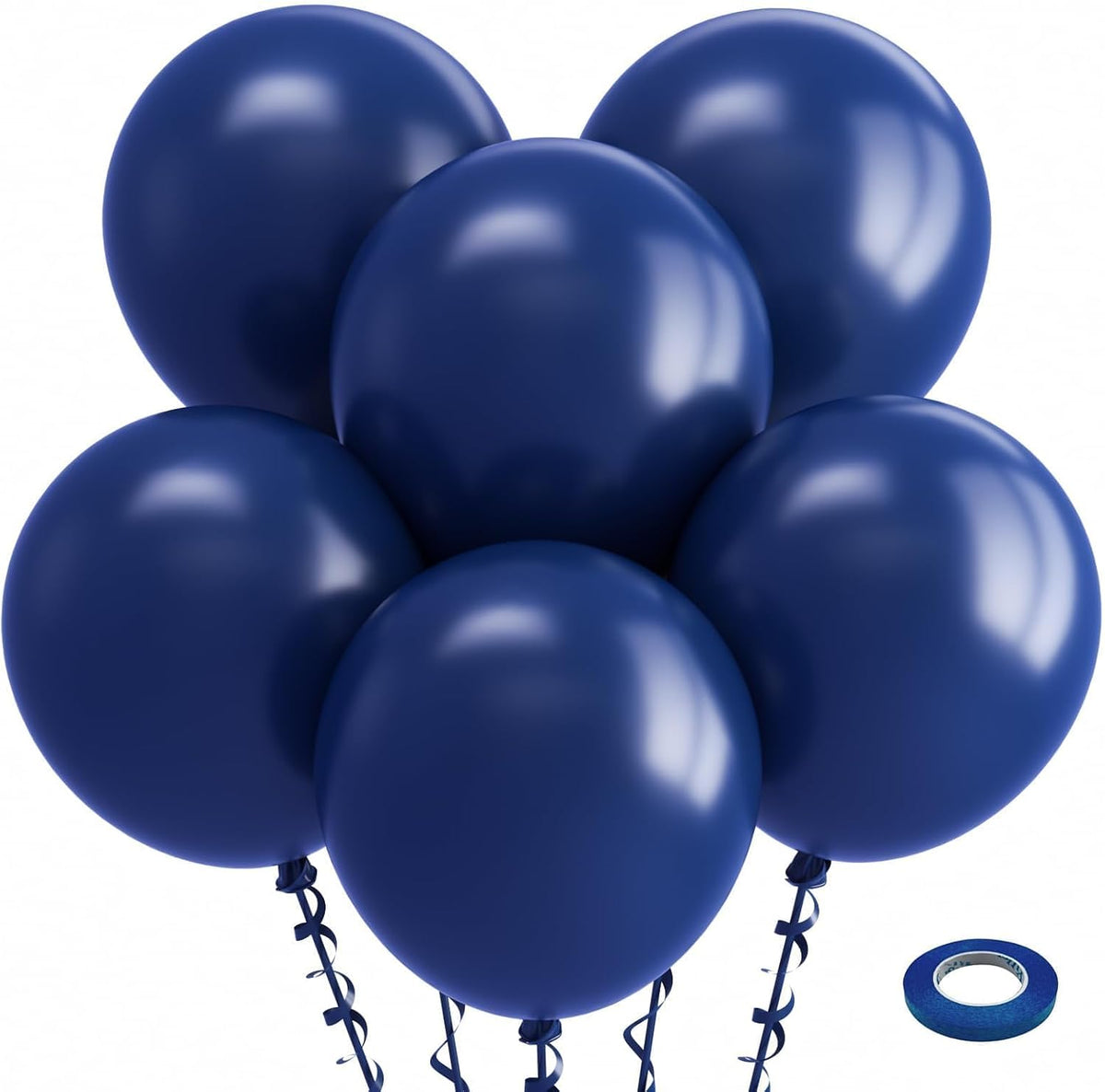 Bezente Assorted Latex Rainbow Balloons 100 Pack 12 inch