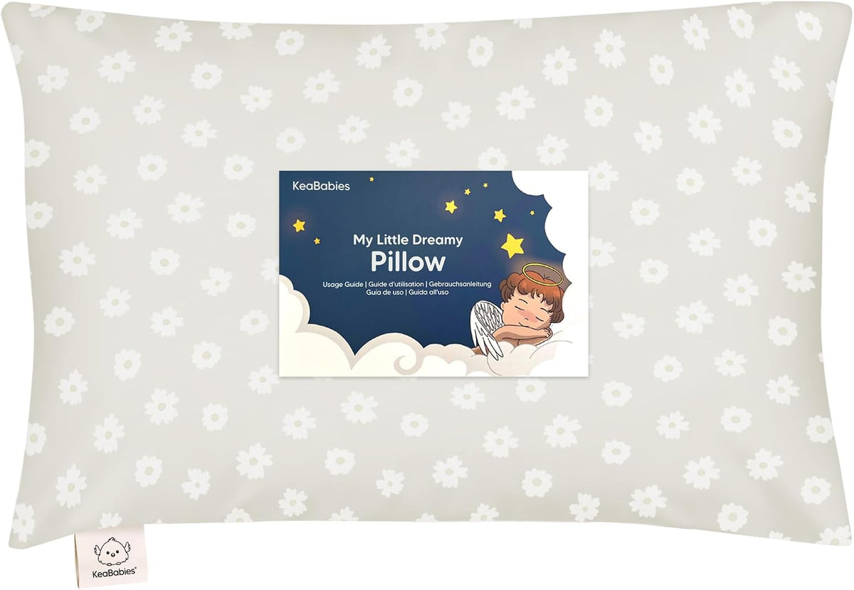 Toddler Pillow with Pillowcase, 13x18 My Little Dreamy Pillow (ABC Land)