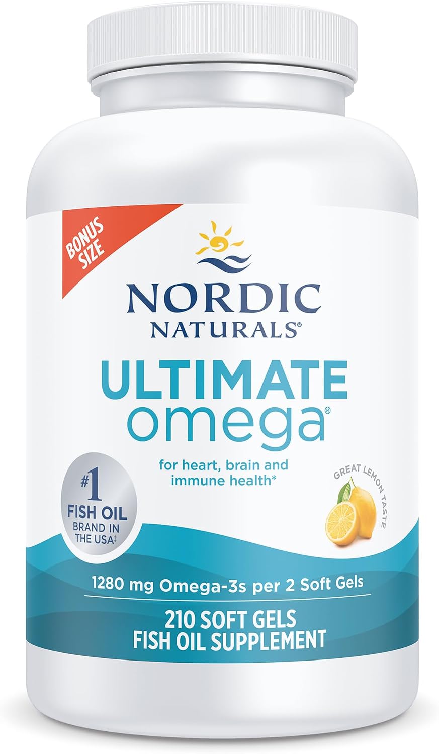 Nordic Naturals Ultimate Omega, 1280mg Omega-3 Fish Oil, Lemon - 90 Count Father Jim Norris notebooks