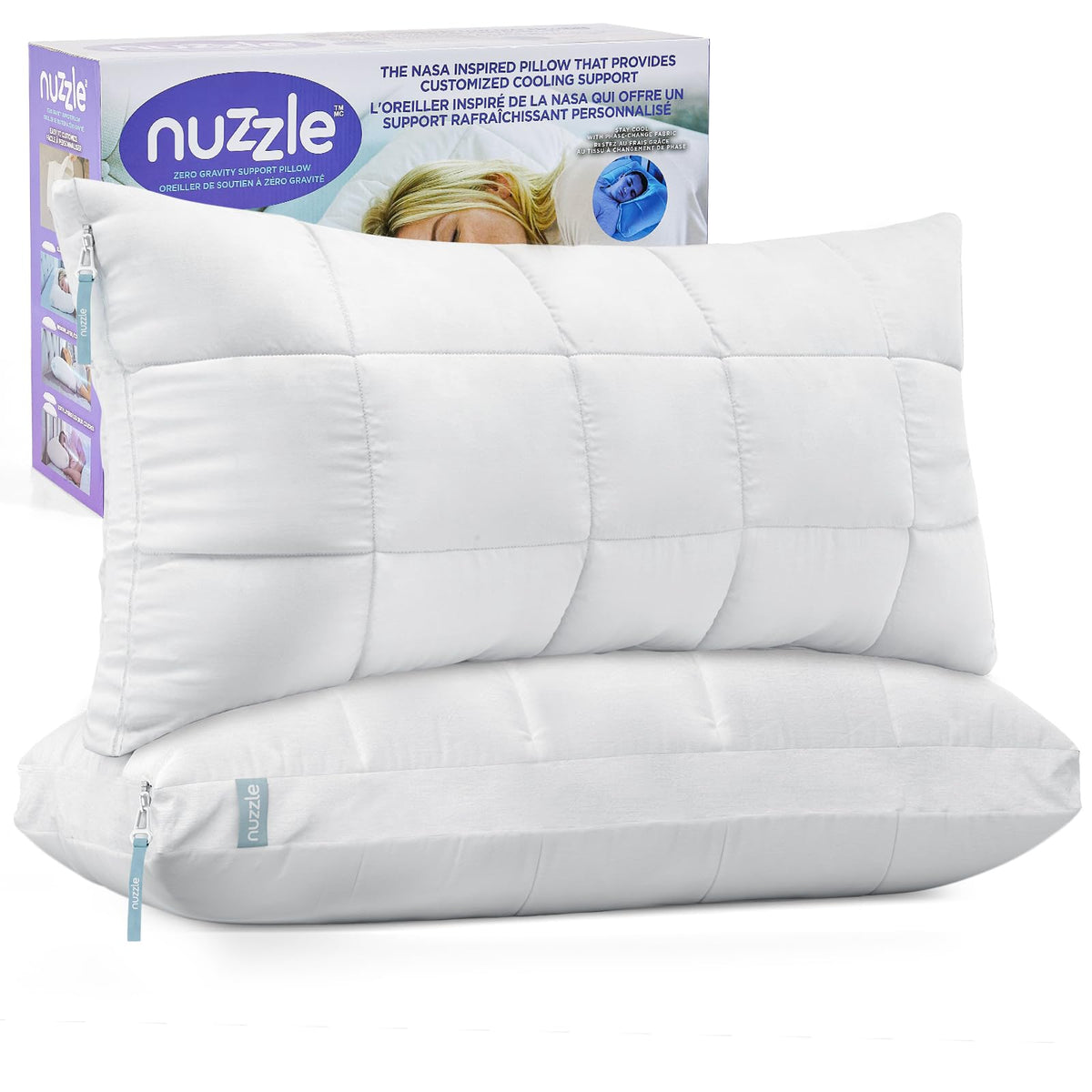Nuzzle Adjustable Neck Pillow King Size,Soft Luxury Hotel Feel