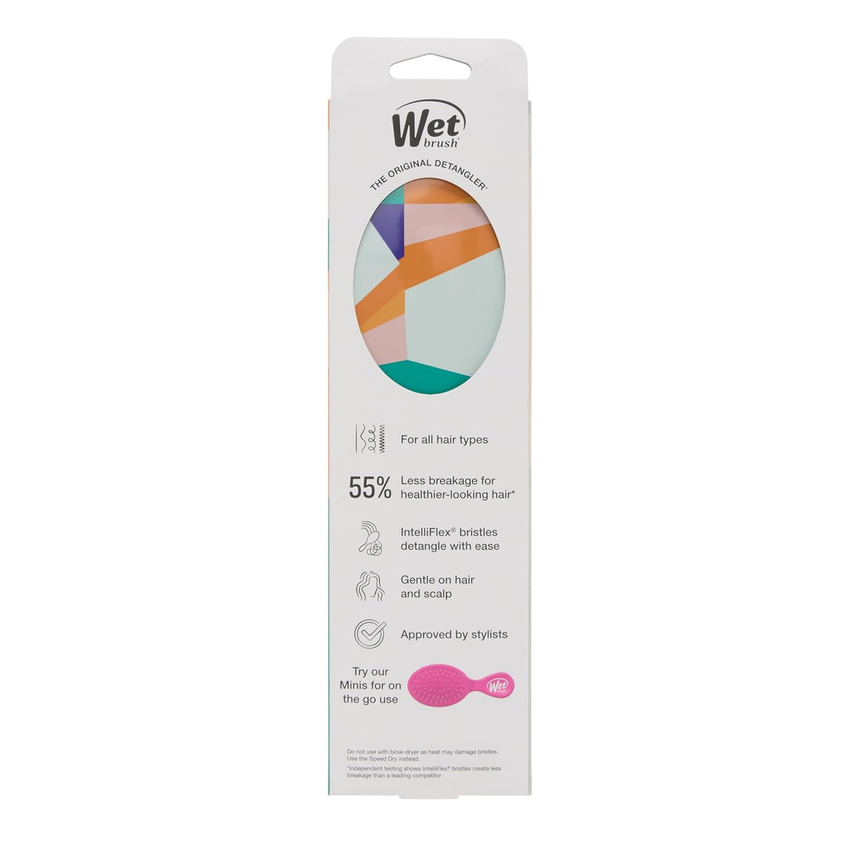 Wet Brush Original Detangler Hair Brush, Black Frost, For All Hair Textures
