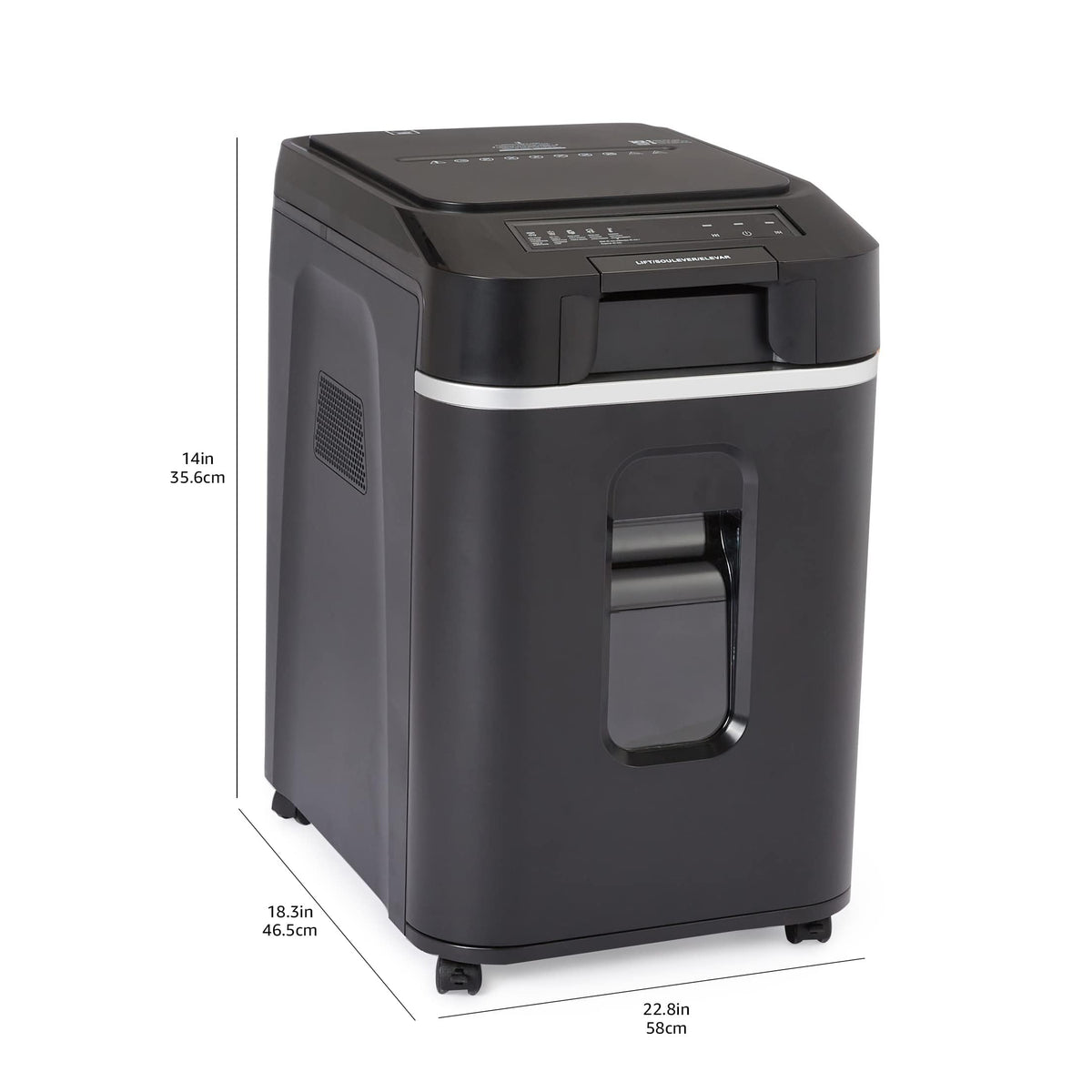 Amazon Basics 8-Sheet High Security Cross Cut Paper and Credit Card Shredder with P-4 Security, Auto Shut-off, Black Father Jim Norris notebooks