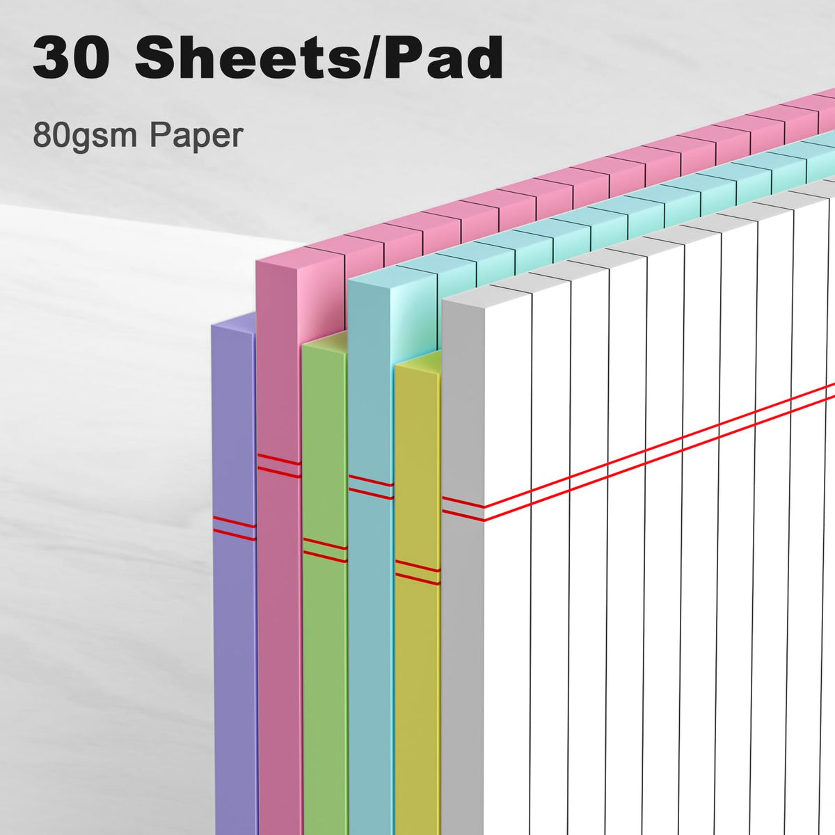 AILZFEI 6pcs Small Note Pad 5x8 College Ruled Legal Pads Paper Notepads 6 Pack Study Back Writing Pads 5 x 8 Legal Pads Perforated Narrow Ruled Pads of Paper White Father Jim Norris notebooks