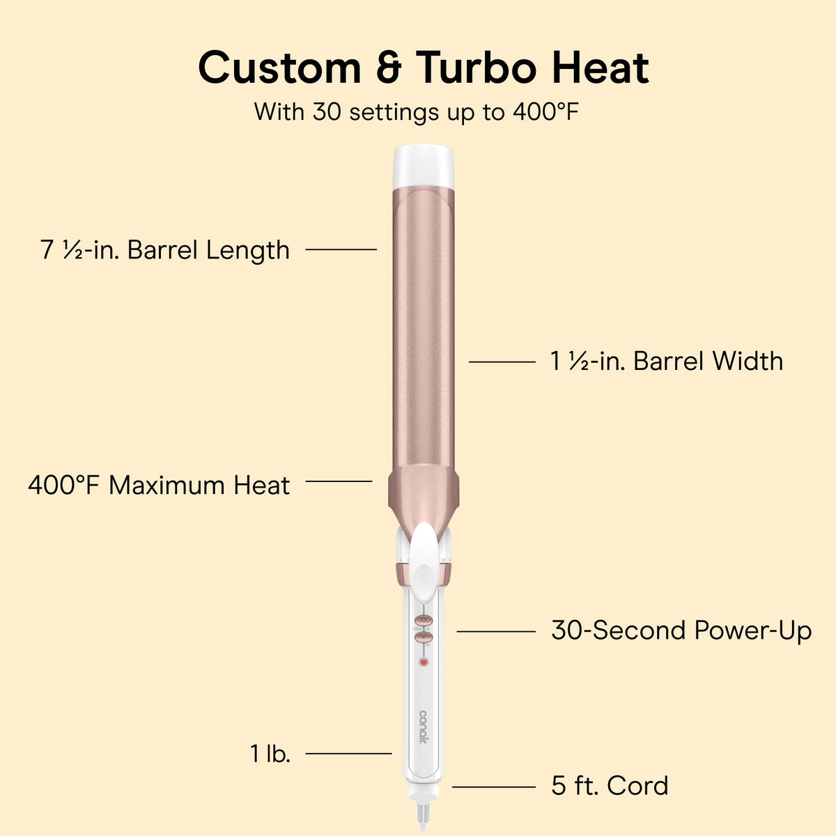 Conair Curling Iron, Double Ceramic, 1-in. Barrel, White/Rose Gold Father Jim Norris notebooks