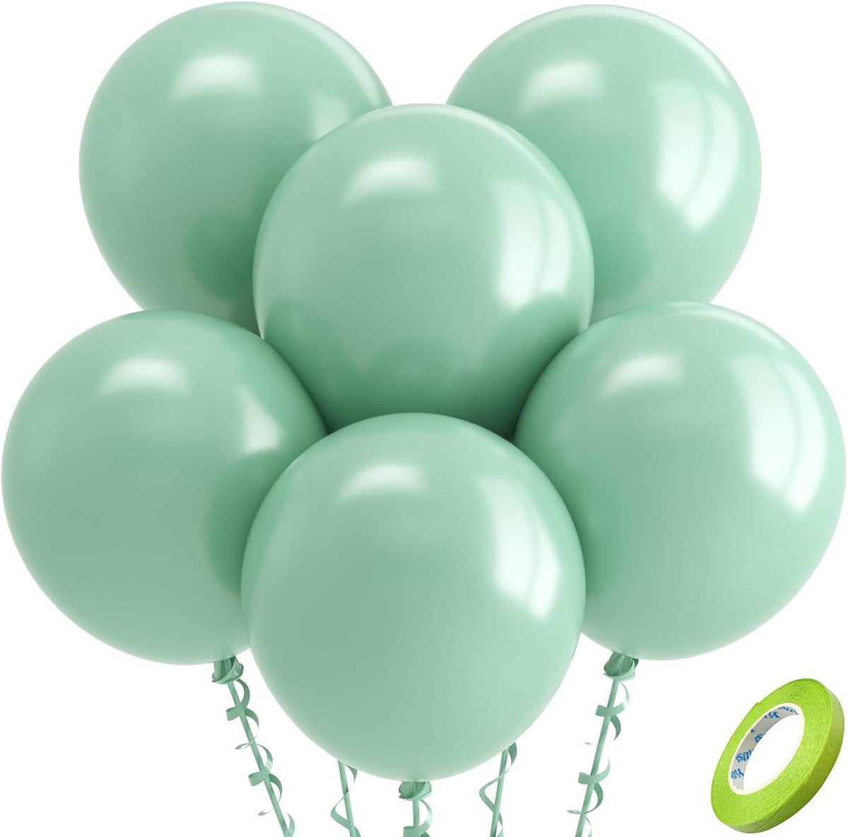 Bezente Assorted Latex Rainbow Balloons 100 Pack 12 inch