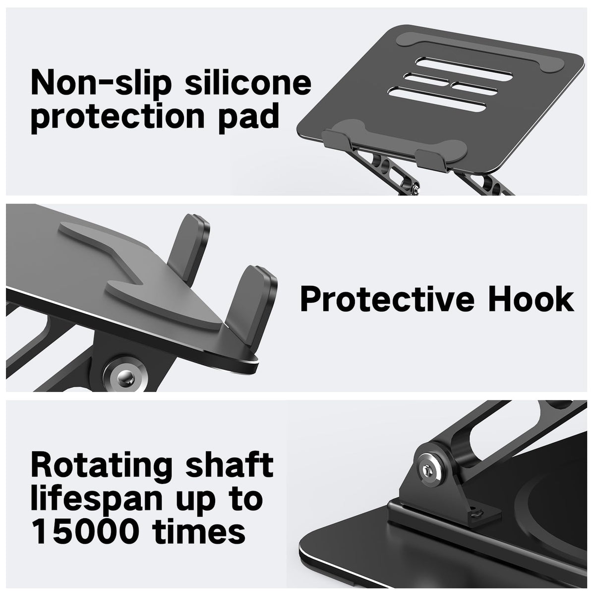 Adjustable Laptop Stand for Desk, Metal Laptop Riser Holder Father Jim Norris notebooks