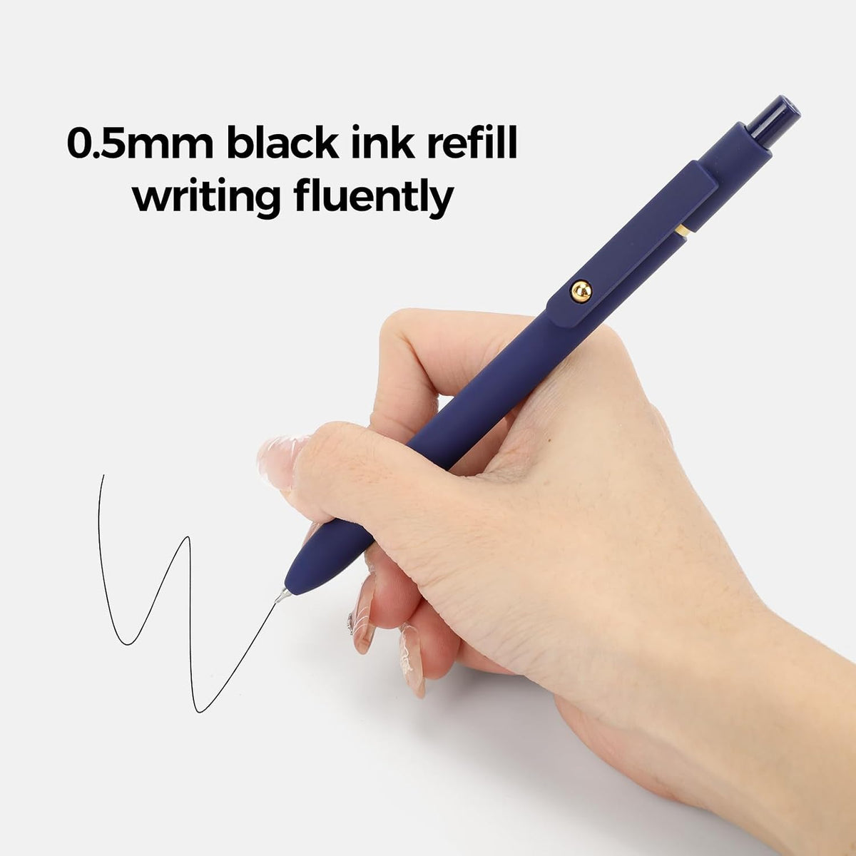 Ddaowanx Gel Pens,6 Pcs 0.5mm Retractable Quick Dry Black Ink Pens Father Jim Norris notebooks