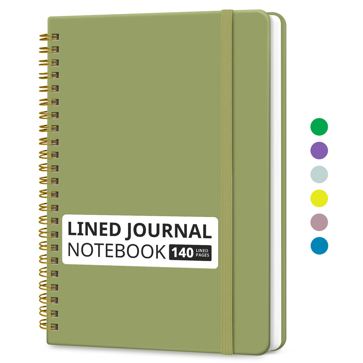 Taja Lined Spiral Notebook for Work, 5.7"x7.9" Spiral Journal College Ruled Father Jim Norris notebooks
