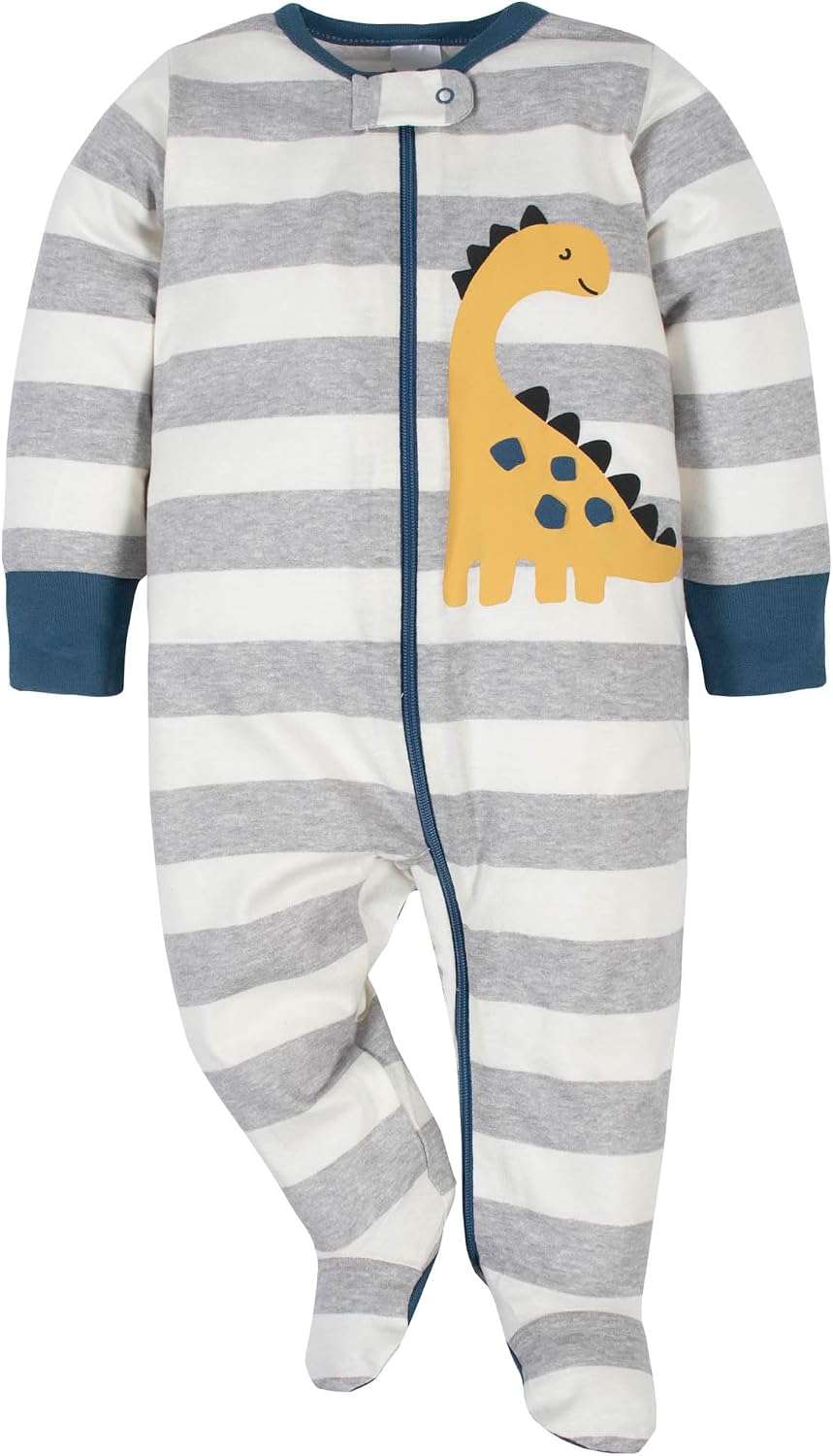 Gerber Baby Boys' 4 Pack Sleep 'N Play Footie