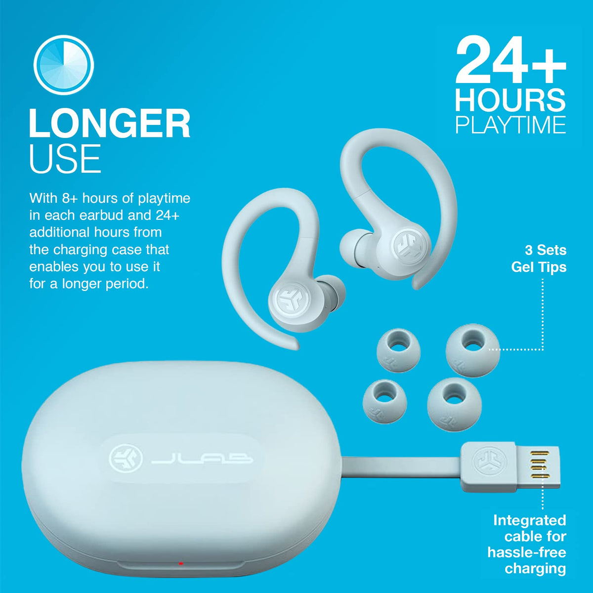 JLab, Go Sport+, True Wireless Workout Earbuds, Bluetooth Sport Earbuds, Clear Calling, Teal Father Jim Norris notebooks