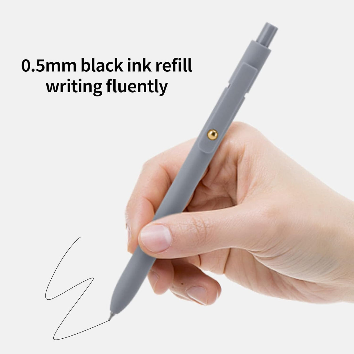 Ddaowanx Gel Pens,6 Pcs 0.5mm Retractable Quick Dry Black Ink Pens Father Jim Norris notebooks