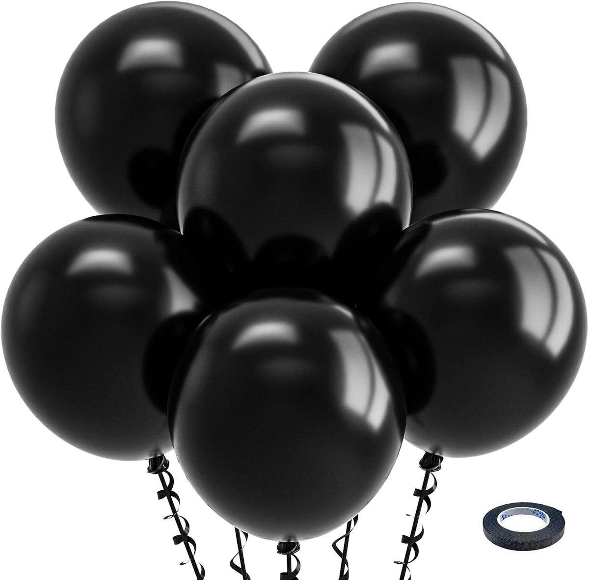 Bezente Assorted Latex Rainbow Balloons 100 Pack 12 inch
