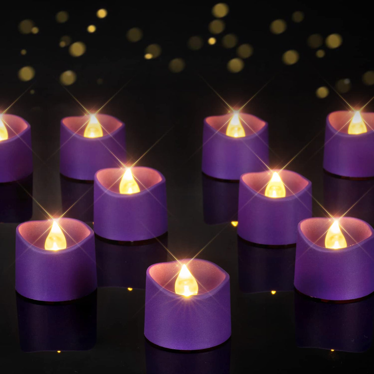 Homemory 24-Pack Black Flameless Battery Tea Light Candles, 200+ Hours Father Jim Norris notebooks