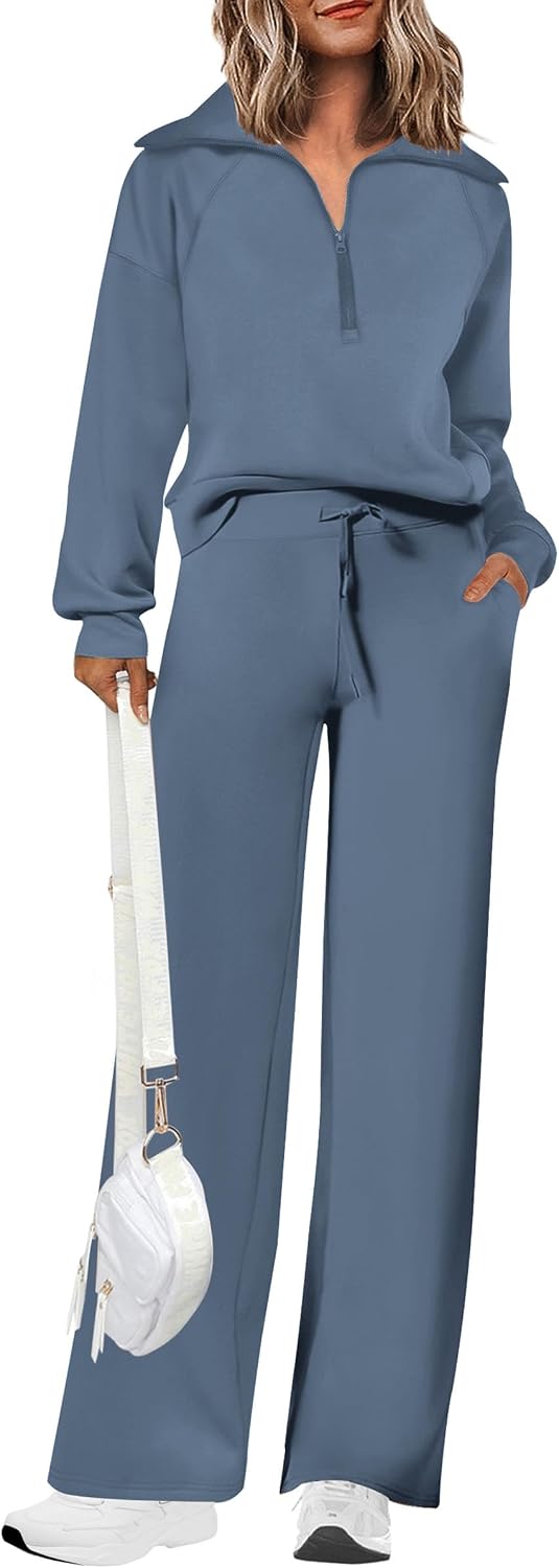 PRETTYGARDEN Women's 2 Piece Matching Lounge Set Sweatsuits