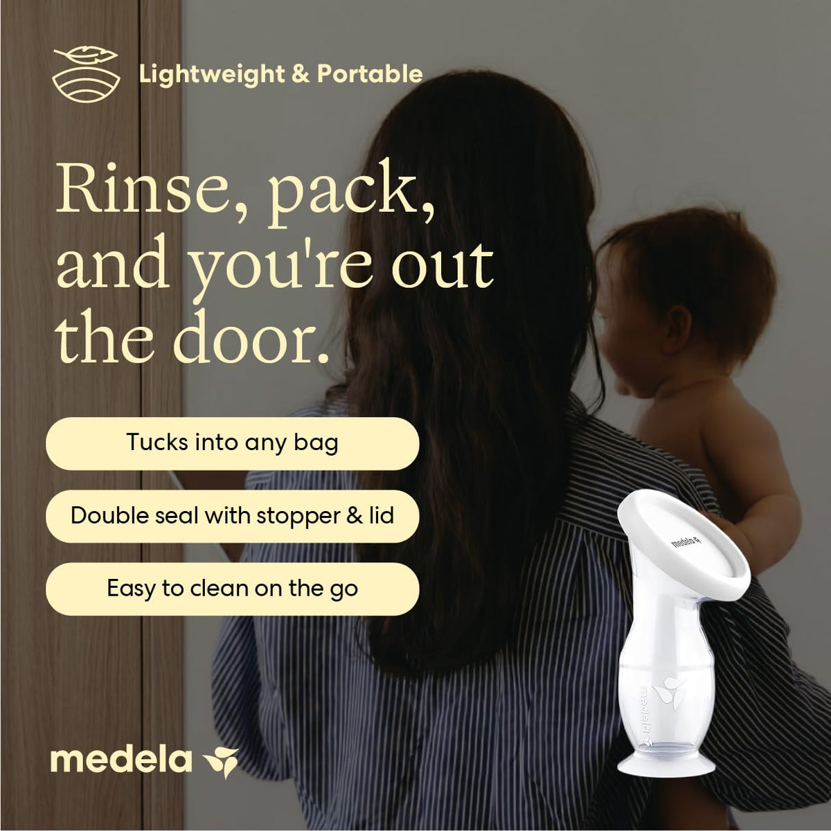 Medela Harmony Manual Breast Pump, On-the-Go, More Milk Output