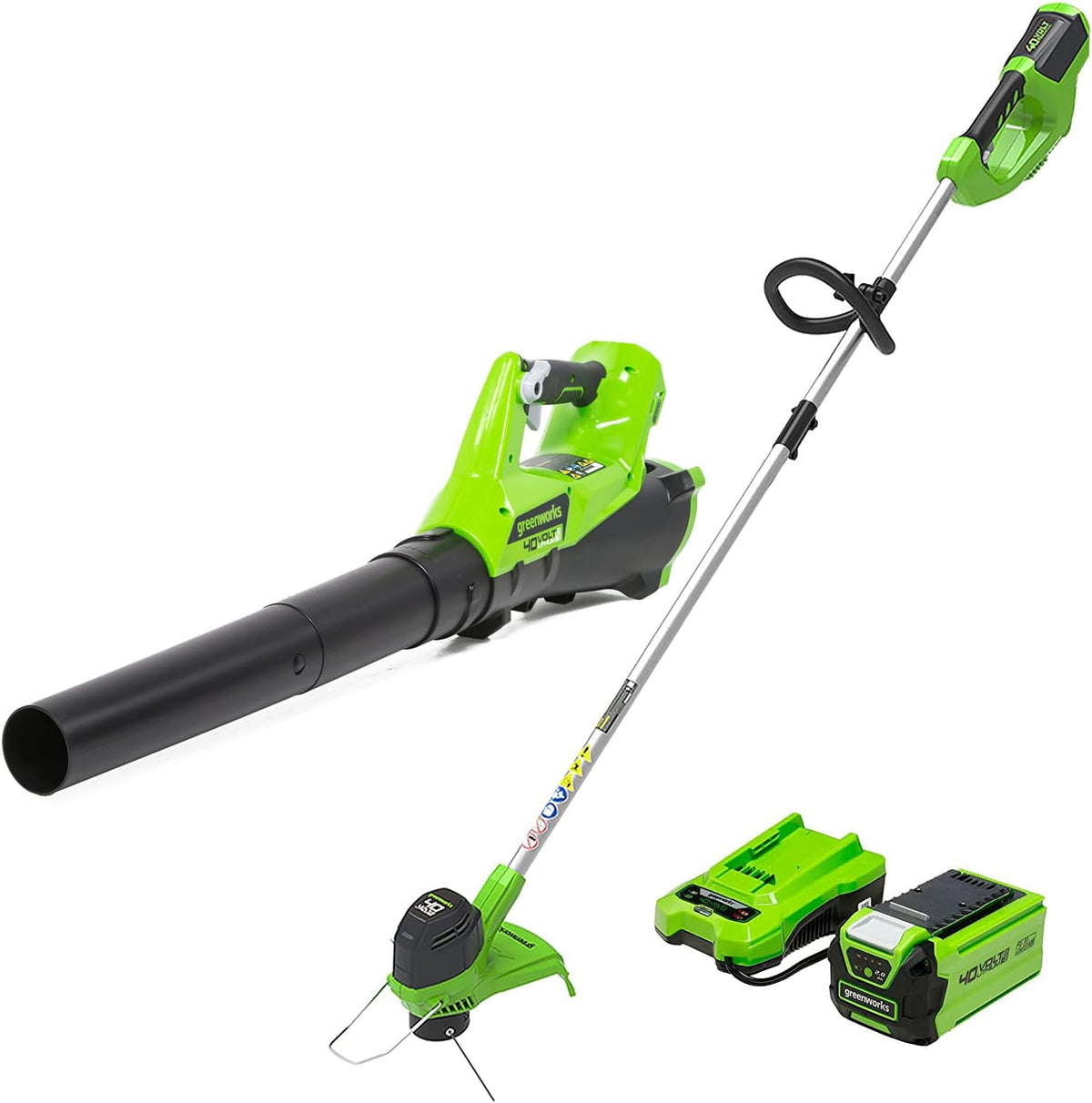 Greenworks 40V 12 in String Trimmer & 390 CFM Blower Combo, 2.0 Ah Battery Father Jim Norris notebooks