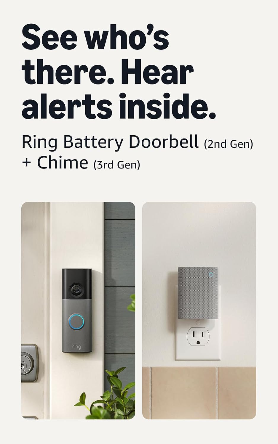 Ring Battery Doorbell 2K (newest model) Retinal 2K with wide-angle video, up to 6x Enhanced Zoom, Two-Way Talk, and Built-In Battery, Matte Mocha Father Jim Norris notebooks