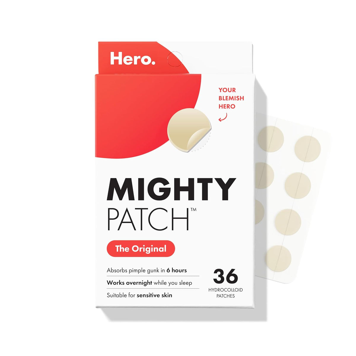 Mighty Patch Hero Cosmetics Original Nighttime Acne Pimple Patches, 36 Ct Father Jim Norris notebooks