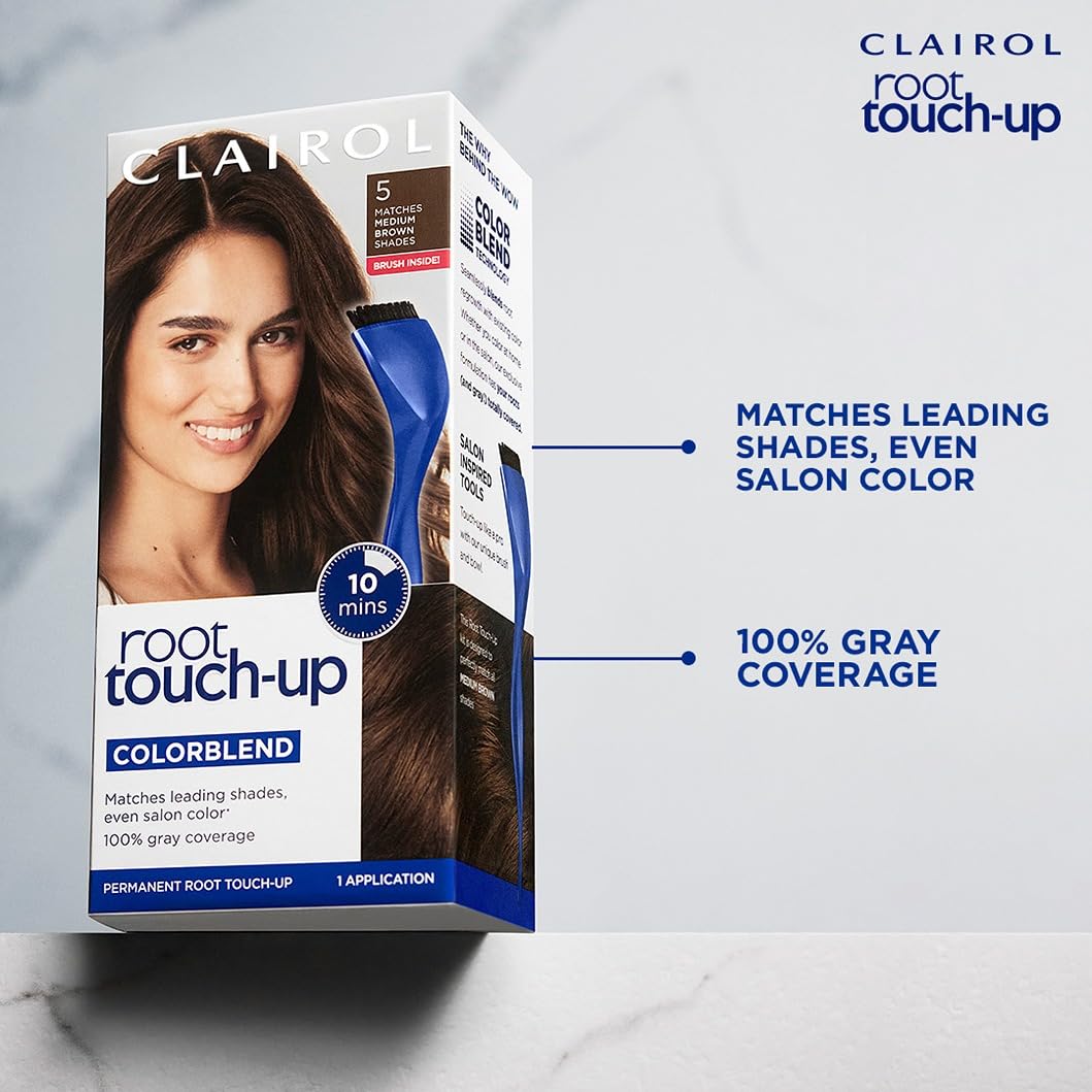 Clairol Root Touch Up Permanent Hair Dye, 5 Medium Brown, Pack of 1 Father Jim Norris notebooks