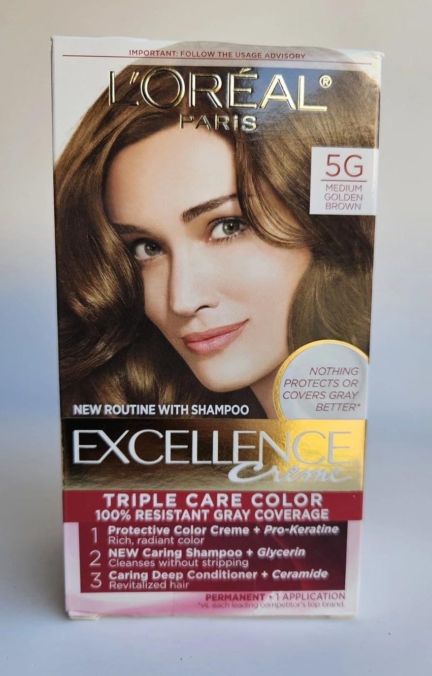 L'Oreal Paris Excellence Crème Hair Color, 4AR Dark Chocolate Brown Father Jim Norris notebooks