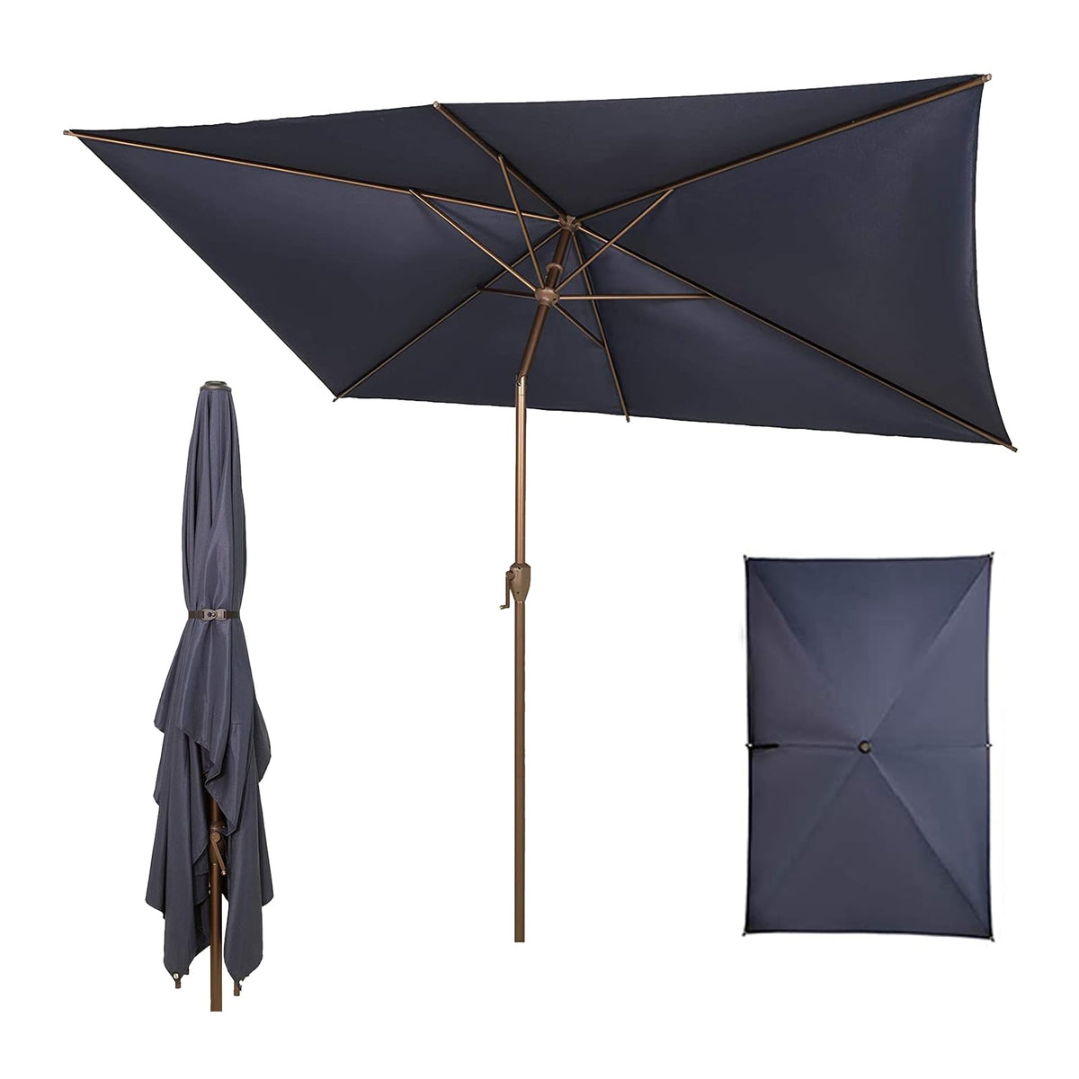 Abba Patio 7.5FT Lyon Outdoor Patio Umbrella Outdoor Table Umbrella with Push Button Tilt and Crank Market Umbrella 6 Sturdy Ribs UV Protection Waterproof for Garden Deck Backyard Pool Grey Father Jim Norris notebooks