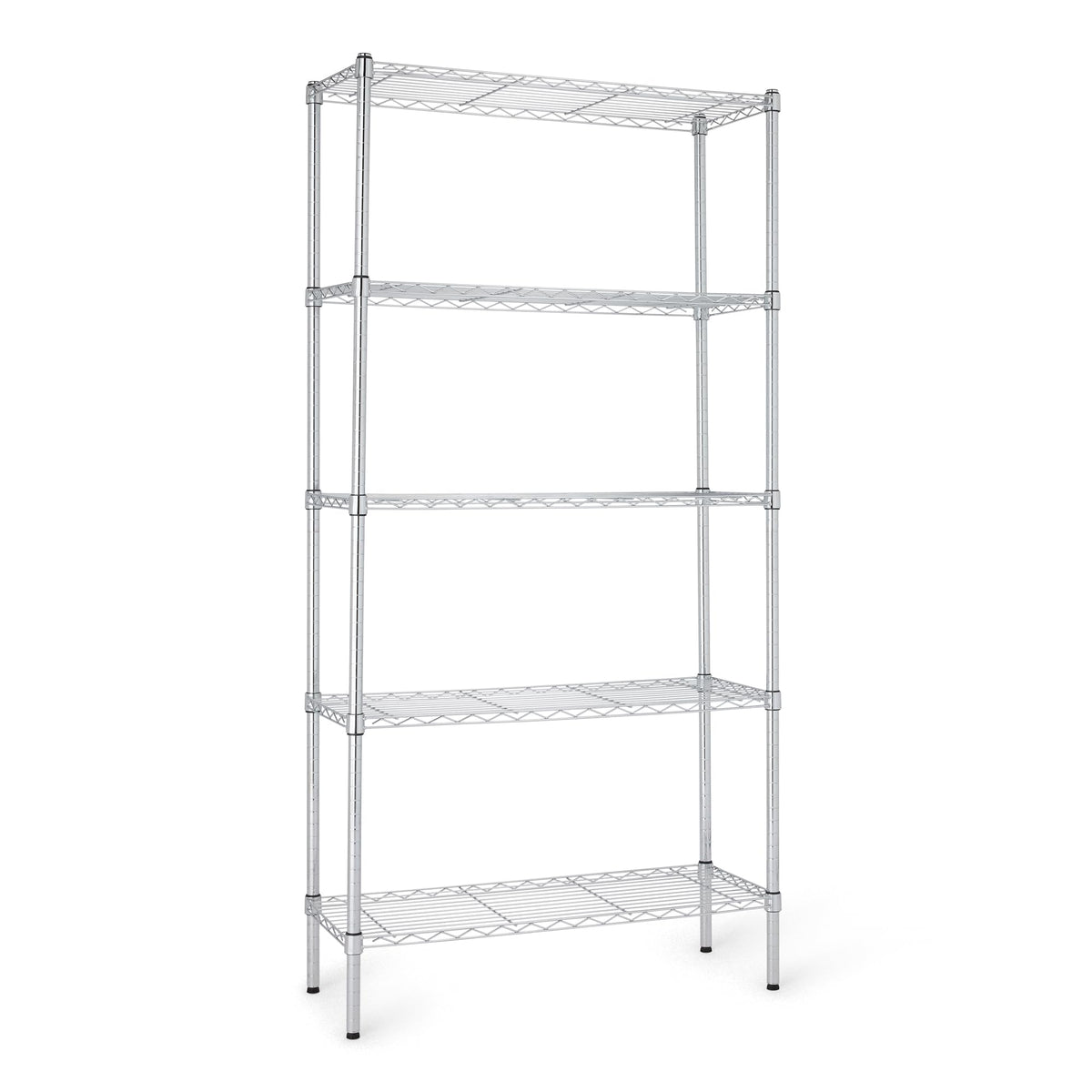 Amazon Basics 5-Shelf Adjustable Heavy Duty Steel Wire Storage Shelves for Garage