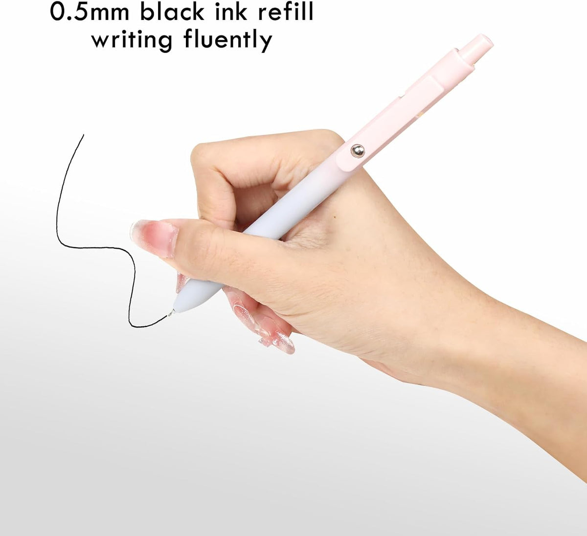 Ddaowanx Gel Pens,6 Pcs 0.5mm Retractable Quick Dry Black Ink Pens Father Jim Norris notebooks
