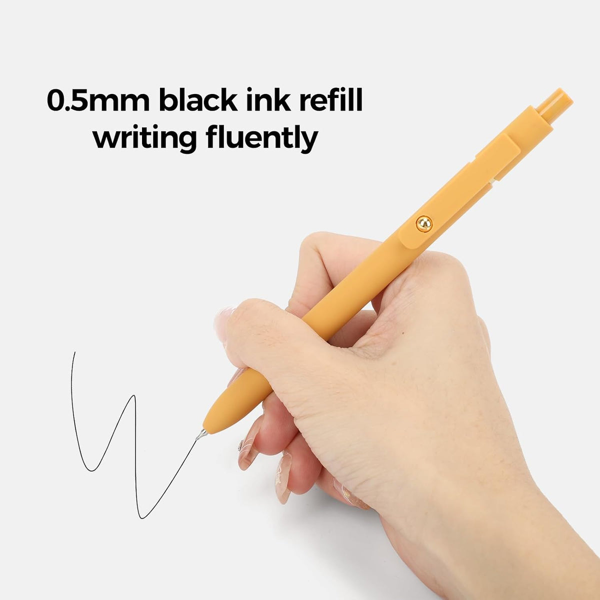 Ddaowanx Gel Pens,6 Pcs 0.5mm Retractable Quick Dry Black Ink Pens Father Jim Norris notebooks