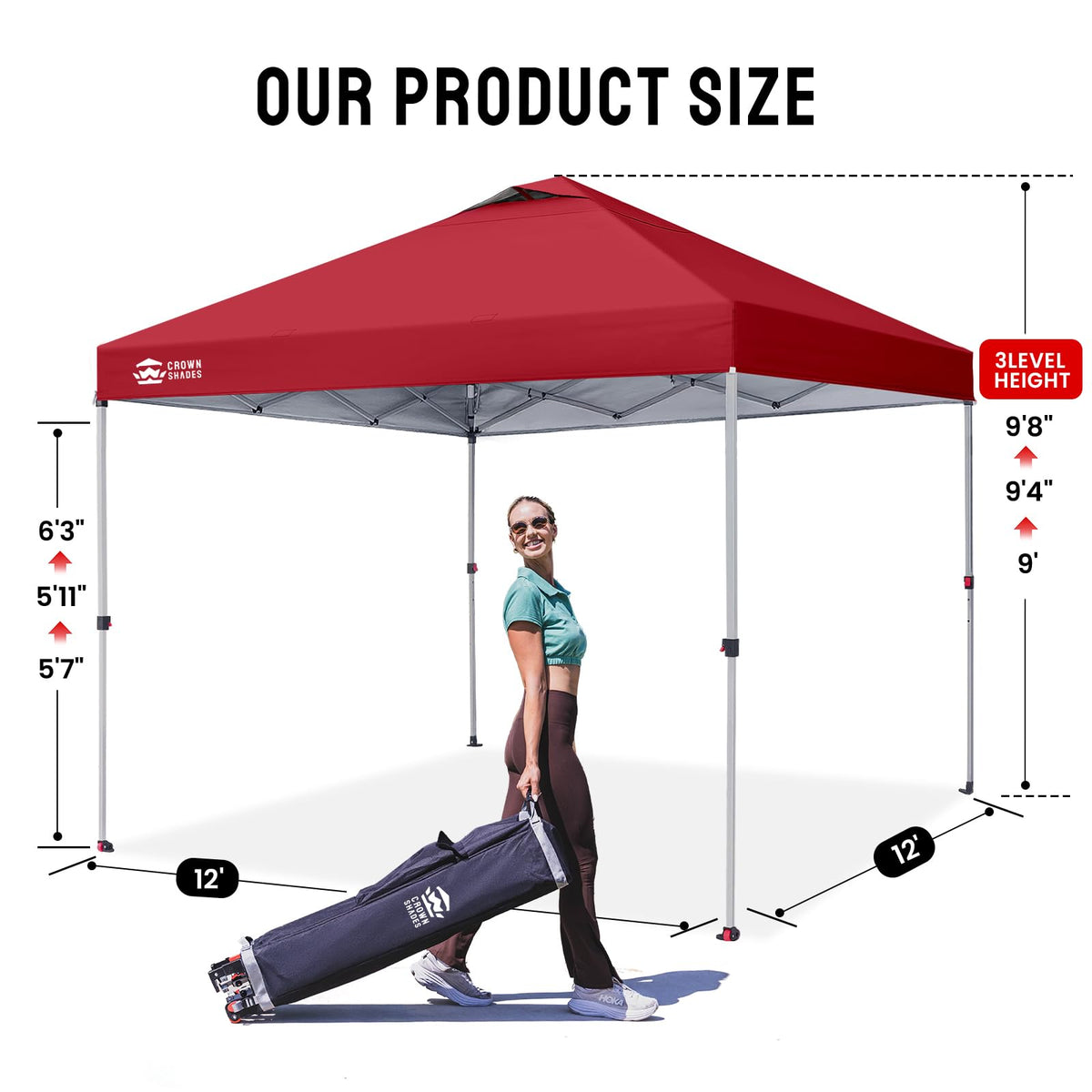 CROWN SHADES 10x10 Pop Up Canopy Tent with One Push Setup, Blue Father Jim Norris notebooks