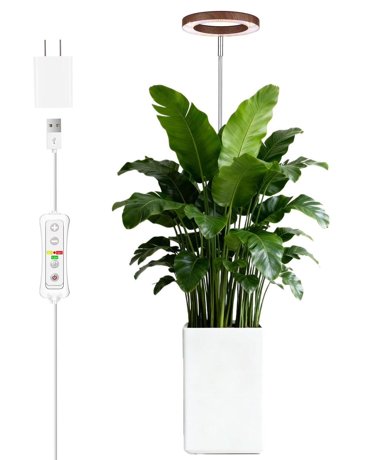 Yadoker 144 LEDs Full Spectrum Plant Grow Light for Indoor Plants,Height Adjustable, 6.3" Aluminum Housing,Automatic Timer with 8/12/16 Hours,10-Level Brightness,Black Plant Light with Base,2 Pack Father Jim Norris notebooks