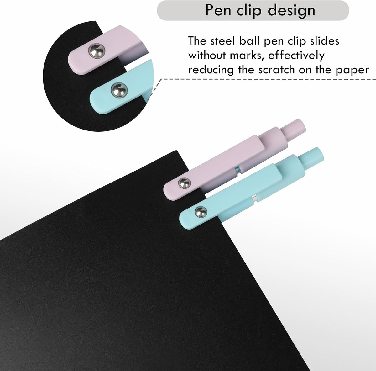 Ddaowanx Gel Pens,6 Pcs 0.5mm Retractable Quick Dry Black Ink Pens Father Jim Norris notebooks